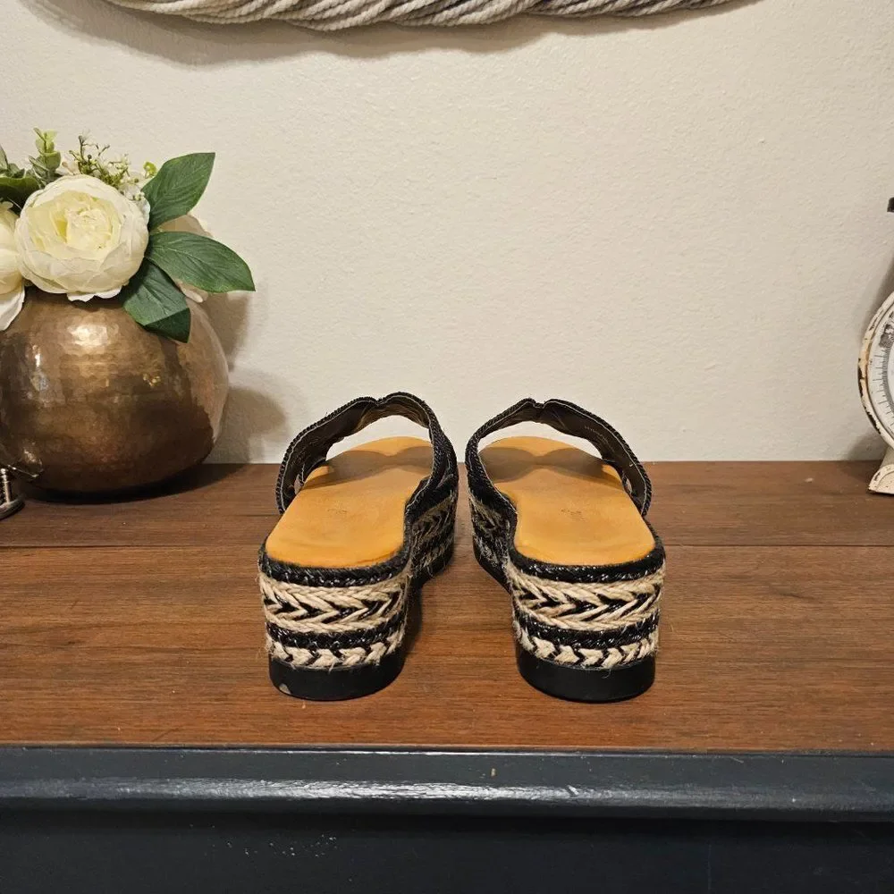 Pentium Woven Espadrille Sandals Sz 38 (US 7.5)